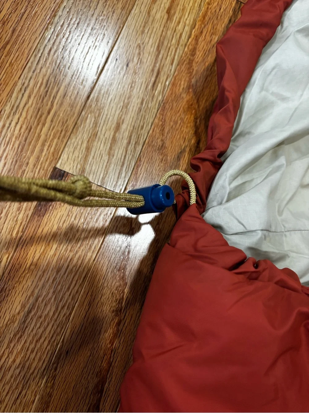 Canyon Orange Mummy Hooded Adult Sleeping Bag Camping Outdoor Hiking 79”
